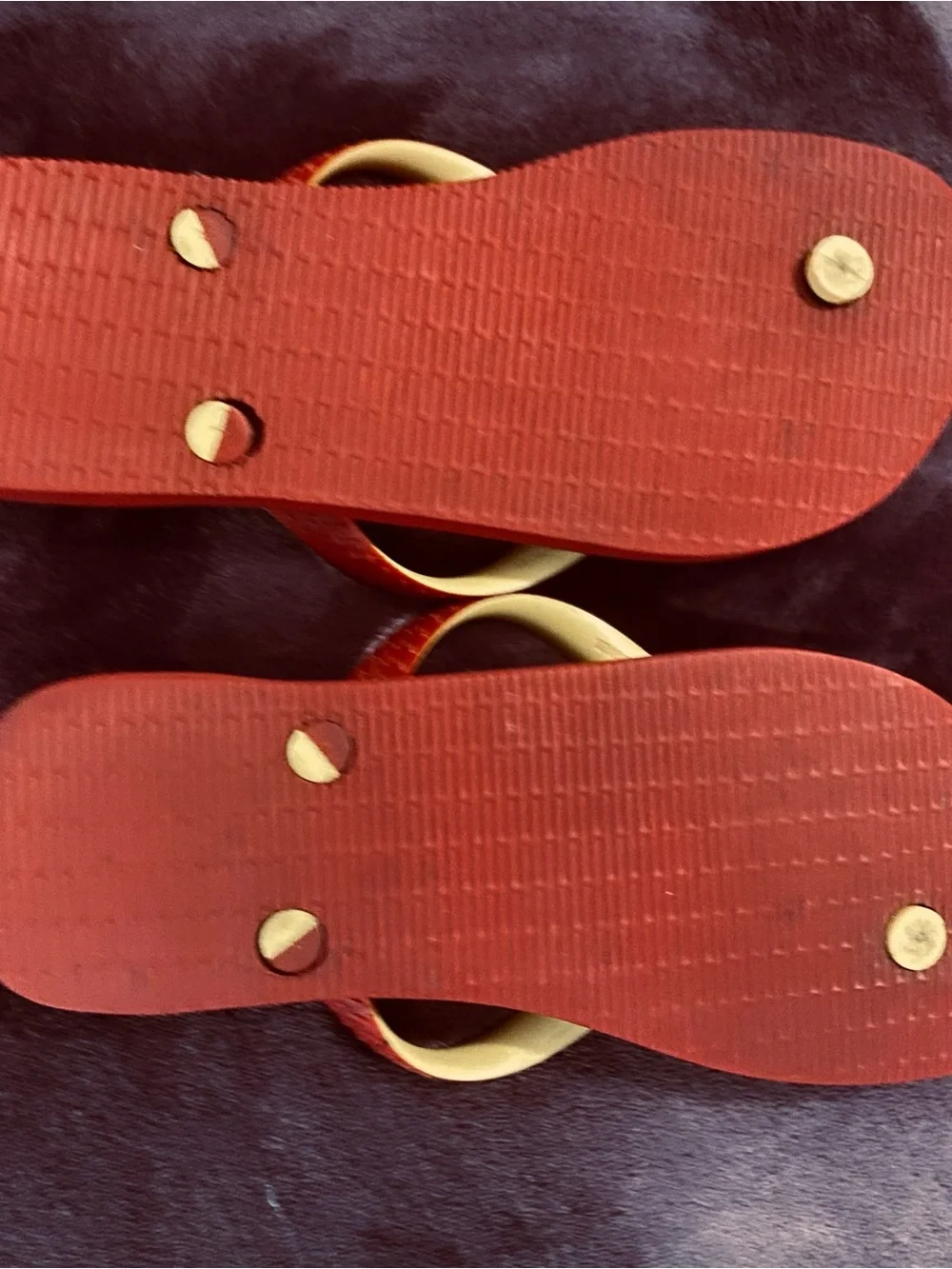 Havaianas  Red and Cream Number Print Flip Flops